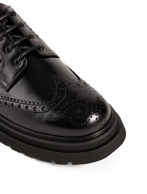 prada brogue derby shoes